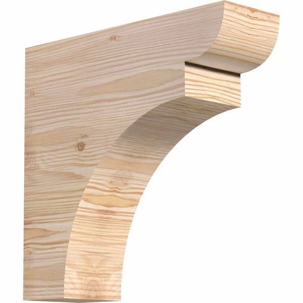 Ekena Millwork Yorktown Smooth Rafter Tail, Douglas Fir, 3 1/2"W x 12"H x 12"L RFT04X12X12YOR00SDF - main